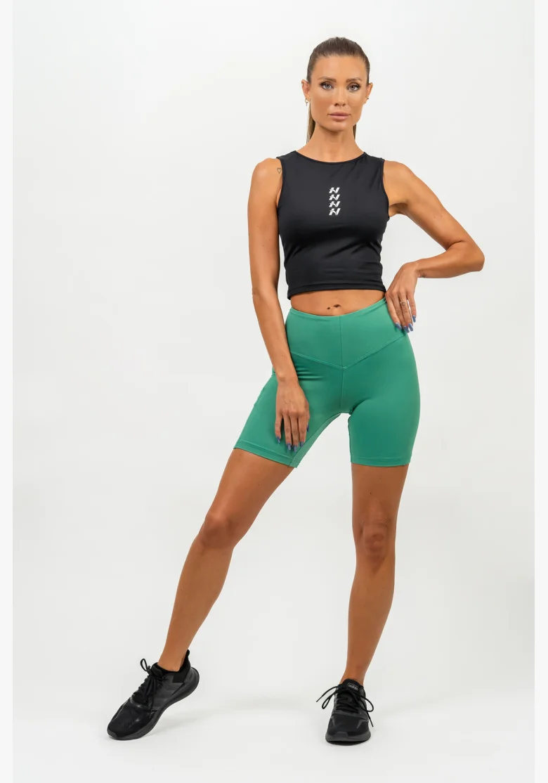 NEBBIA • ELITE high-waisted cycling shorts green • Nebshop.com