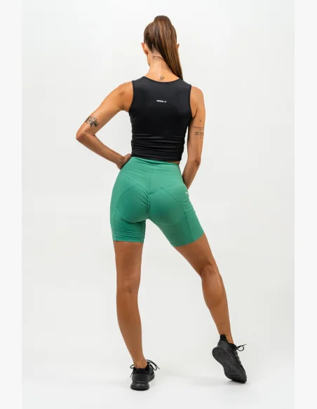 NEBBIA • ELITE high-waisted cycling shorts green • Nebshop.com