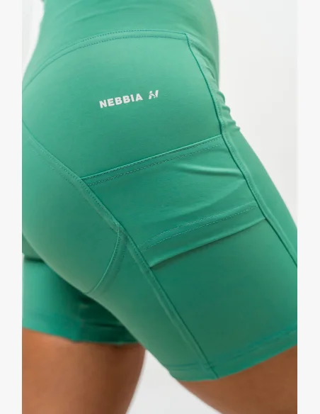 NEBBIA • ELITE high-waisted cycling shorts green • Nebshop.com