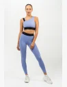 This unique cut is definitely worth trying. The asymmetrical bra with thick straps is not only stylish but, due to its reliability and functional properties, will become your favorite piece for the gym.