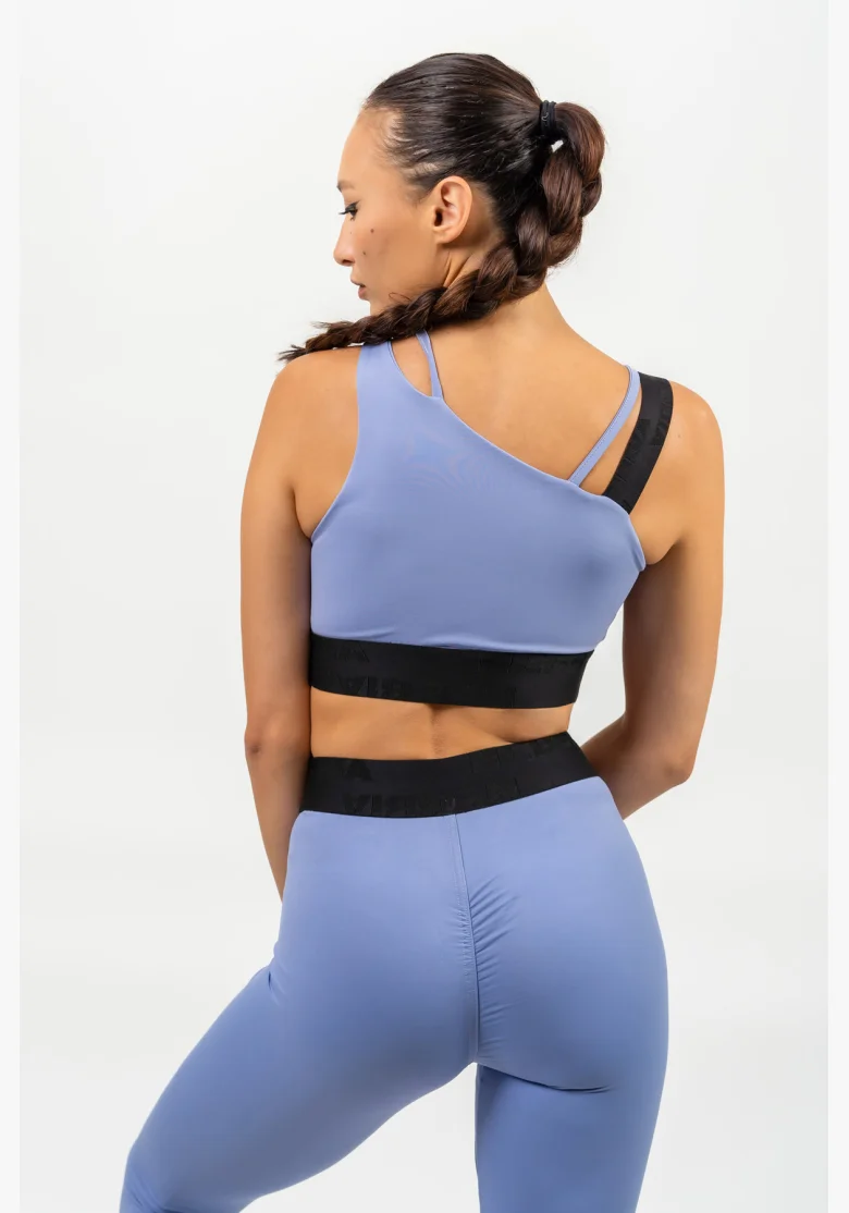 NEBBIA • Asymmetrical sports bra ELITE purple • Nebshop.com