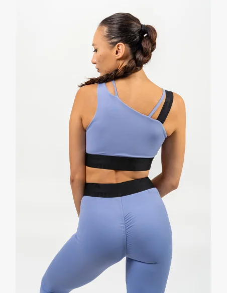 NEBBIA • Asymmetrical sports bra ELITE purple • Nebshop.com