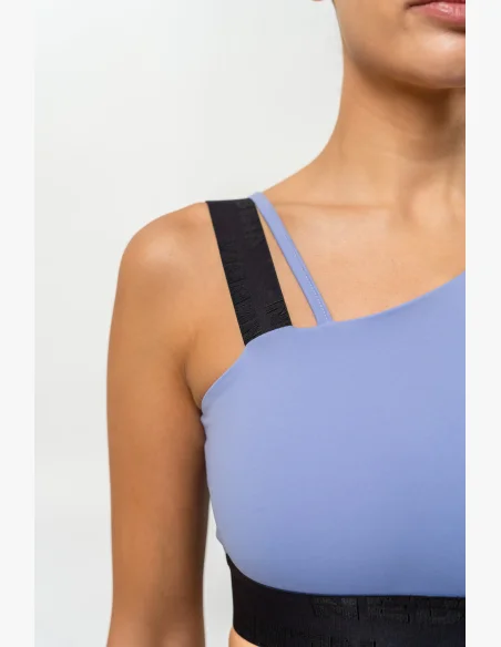NEBBIA • Asymmetrical sports bra ELITE purple • Nebshop.com