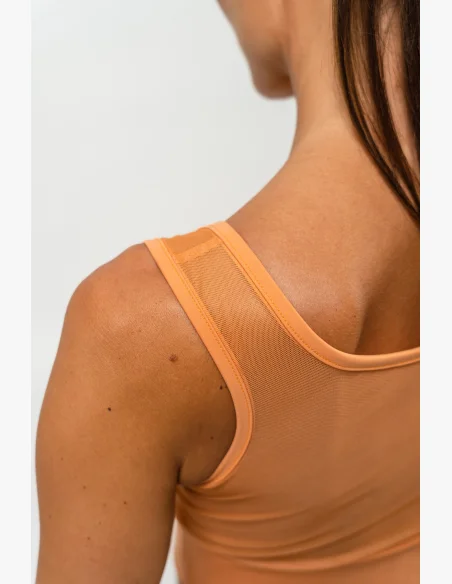 NEBBIA • Sports bra with mesh PERFORMANCE orange • Nebshop.cz
