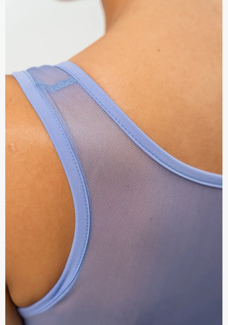 NEBBIA • Sports bra with mesh PERFORMANCE purple • Nebshop.com