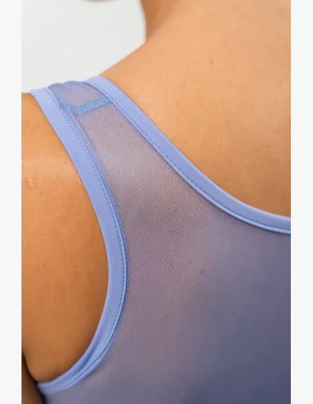 NEBBIA • Sports bra with mesh PERFORMANCE purple • Nebshop.com