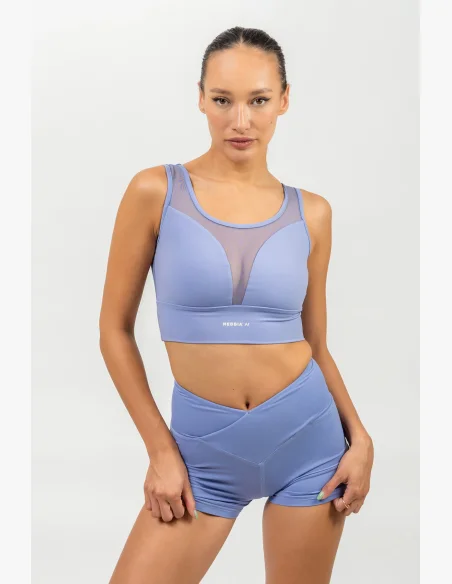 NEBBIA • Sports bra with mesh PERFORMANCE purple • Nebshop.com