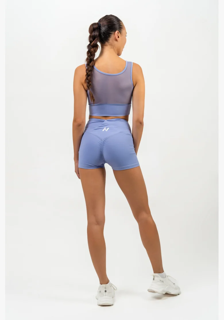 NEBBIA • Sports bra with mesh PERFORMANCE purple • Nebshop.com