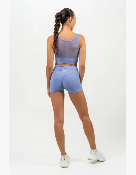 NEBBIA • Sports bra with mesh PERFORMANCE purple • Nebshop.com