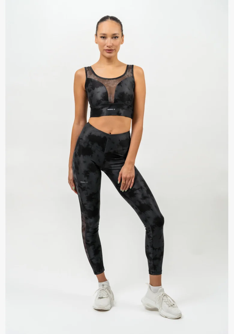 NEBBIA • Sports bra with mesh IMPACT black • Nebshop.cz