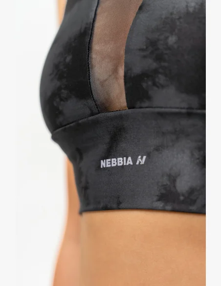 NEBBIA • Sports bra with mesh IMPACT black • Nebshop.cz