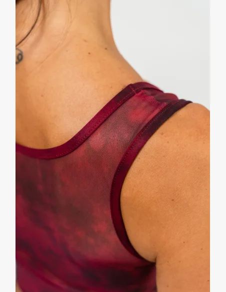 NEBBIA • Sports bra with mesh IMPACT red • Nebshop.cz