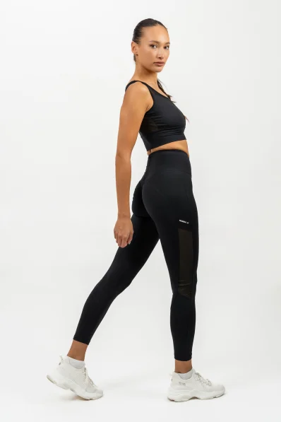 NEBBIA • High-waisted PERFORMANCE mesh leggings black • Nebshop.cz 2