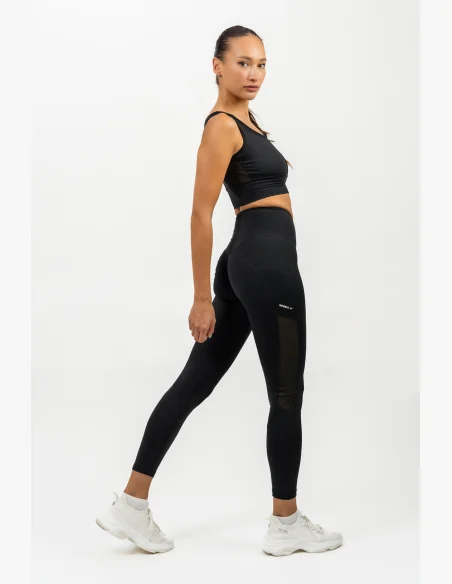 NEBBIA • High-waisted PERFORMANCE mesh leggings black • Nebshop.cz