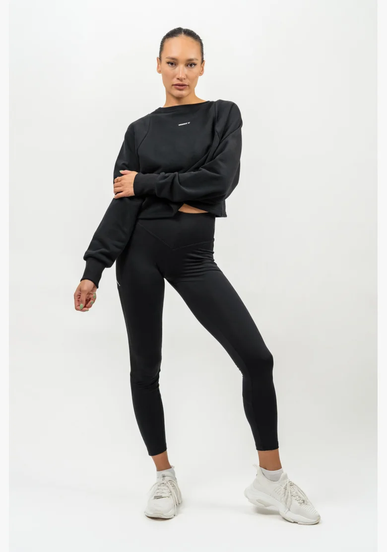 NEBBIA • High-waisted PERFORMANCE mesh leggings black • Nebshop.cz