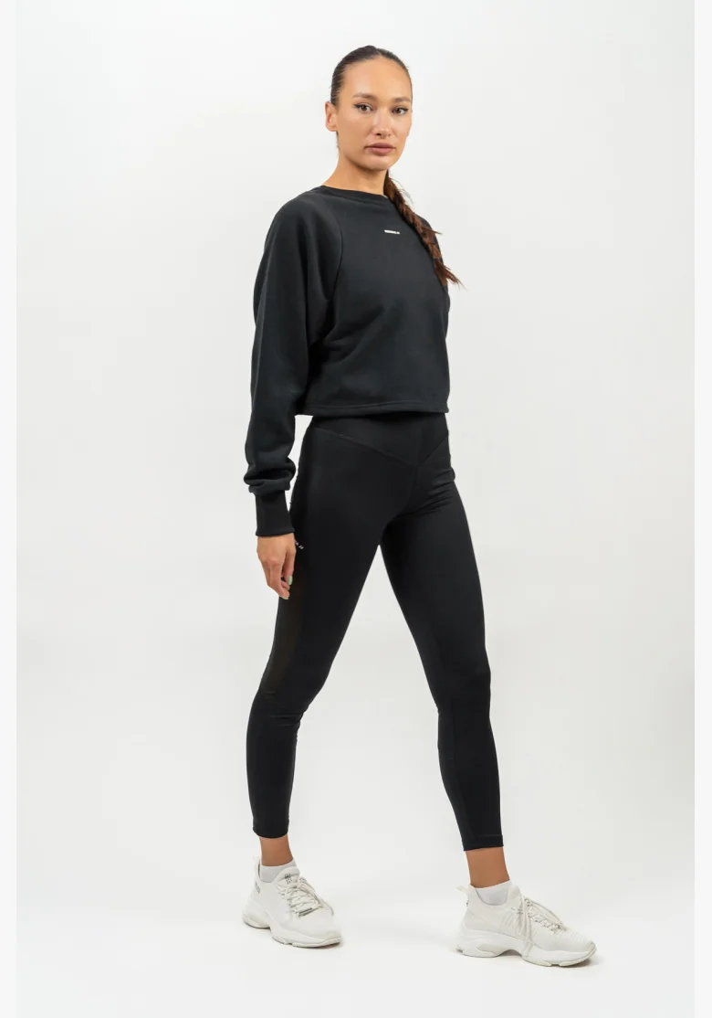NEBBIA • High-waisted PERFORMANCE mesh leggings black • Nebshop.cz