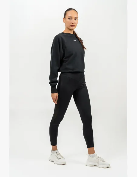 NEBBIA • High-waisted PERFORMANCE mesh leggings black • Nebshop.cz