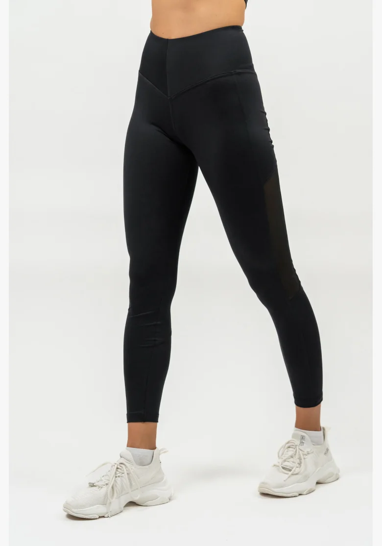 NEBBIA • High-waisted PERFORMANCE mesh leggings black • Nebshop.cz