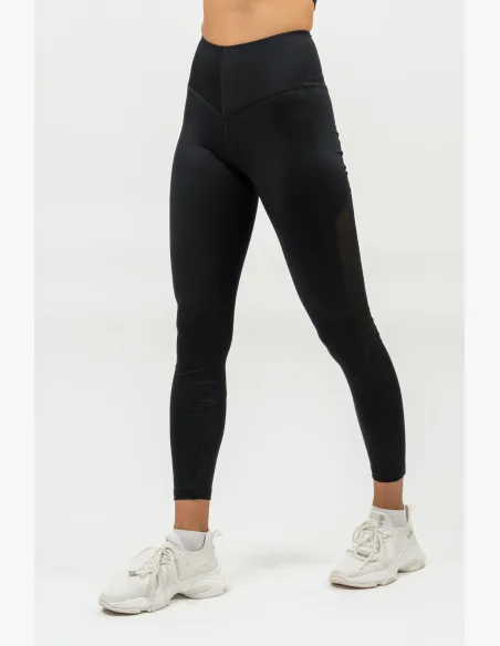 NEBBIA • High-waisted PERFORMANCE mesh leggings black • Nebshop.cz