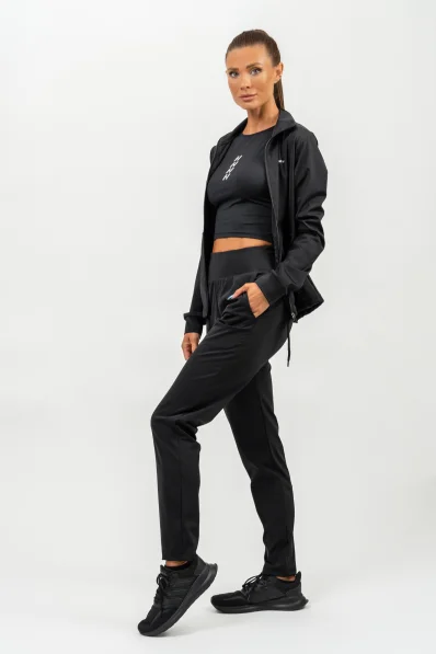 NEBBIA • Zip-up hoodie with SLEEK reflection black • Nebshop.cz 2
