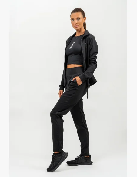 NEBBIA • Zip-up hoodie with SLEEK reflection black • Nebshop.cz