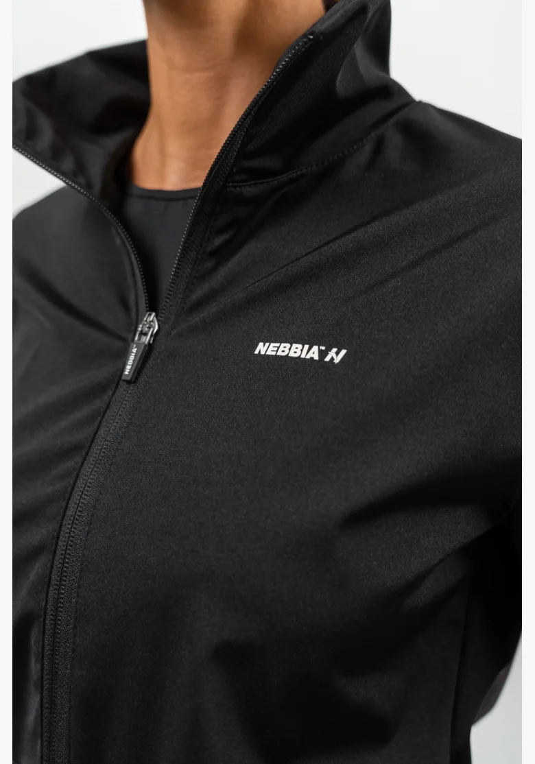 NEBBIA • Zip-up hoodie with SLEEK reflection black • Nebshop.cz