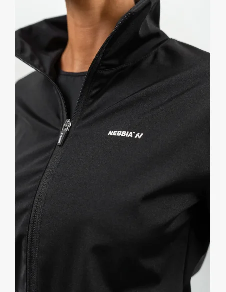 NEBBIA • Zip-up hoodie with SLEEK reflection black • Nebshop.cz