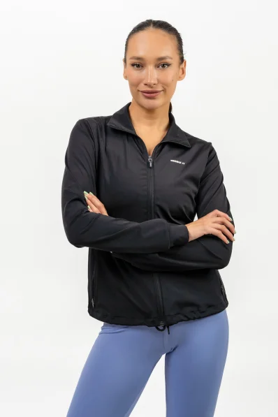NEBBIA • Zip-up hoodie with SLEEK reflection black • Nebshop.cz