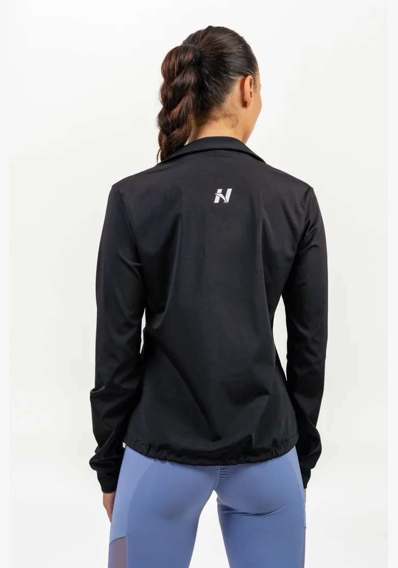 NEBBIA • Zip-up hoodie with SLEEK reflection black • Nebshop.cz