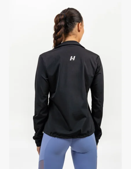 NEBBIA • Zip-up hoodie with SLEEK reflection black • Nebshop.cz