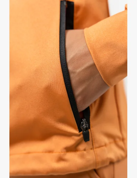 NEBBIA • Zip-up hoodie with a sheen SLEEK orange • Nebshop.cz