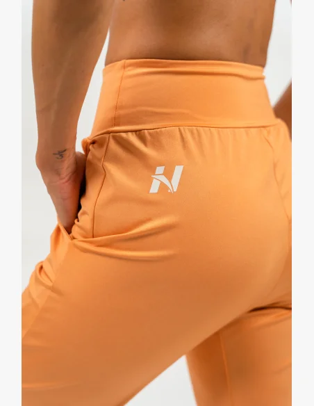 NEBBIA • Slim fit leggings with pockets SLEEK orange • Nebshop.com