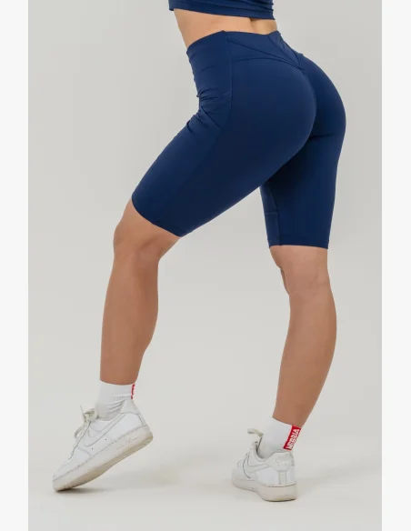 NEBBIA • Cycling shorts with high waistband 10″ GYM THERAPY blue • Nebshop.cz