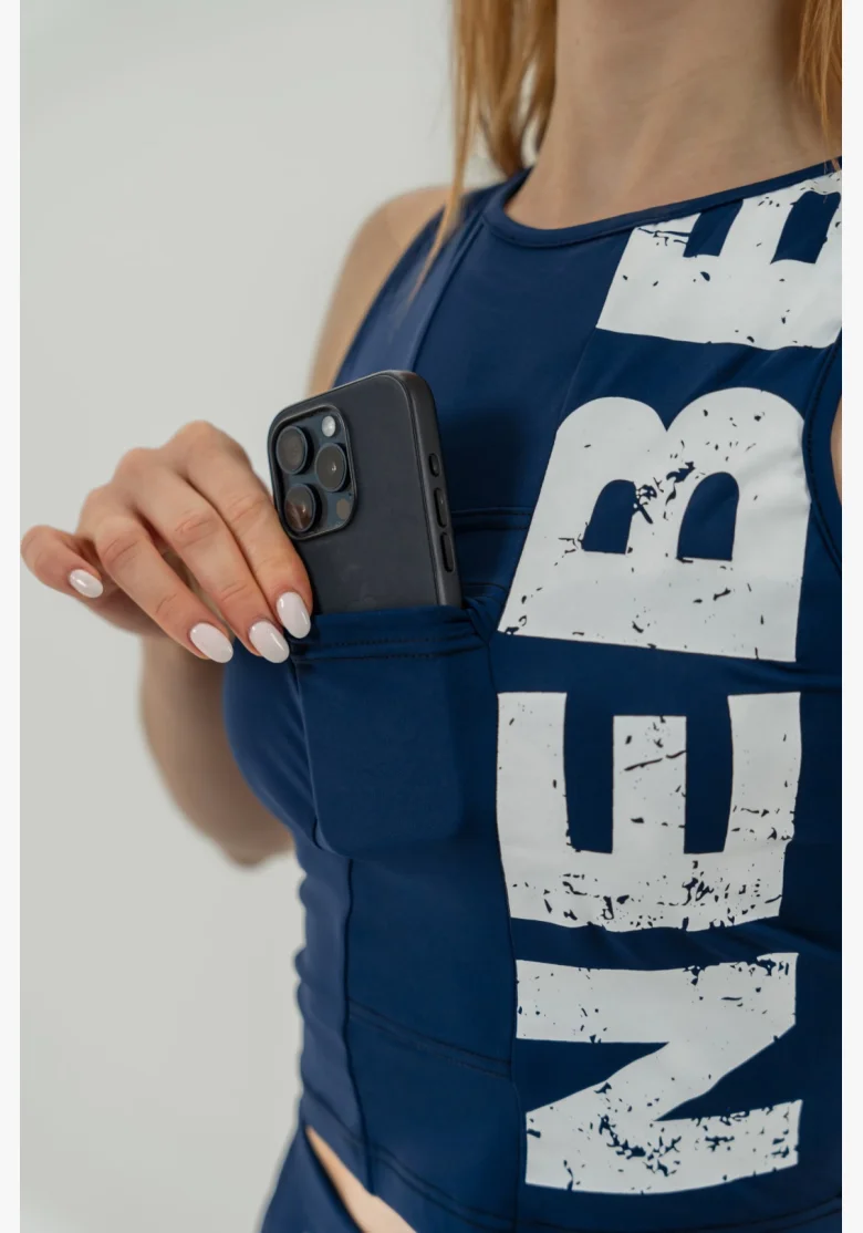 NEBBIA • Tank top SNATCHED blue • Nebshop.cz