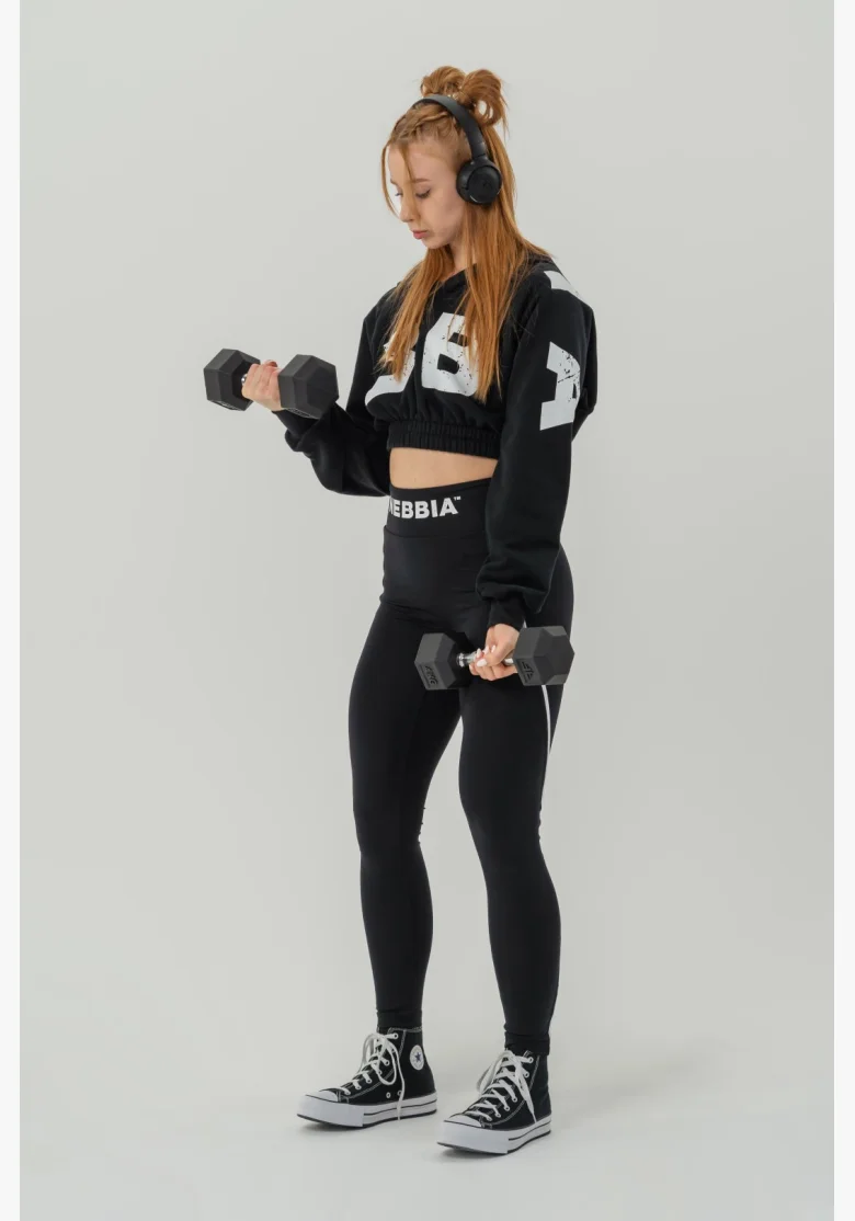 NEBBIA • Crop top sweatshirt MUSCLE MOMMY • Nebshop.cz