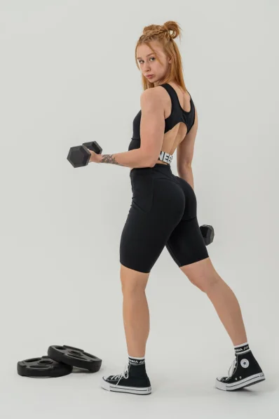 NEBBIA • Crop top tank top GYM THERAPY black • Nebshop.cz 2