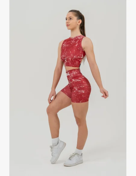 NEBBIA • Crop top tank top ROUGH GIRL red • Nebshop.cz