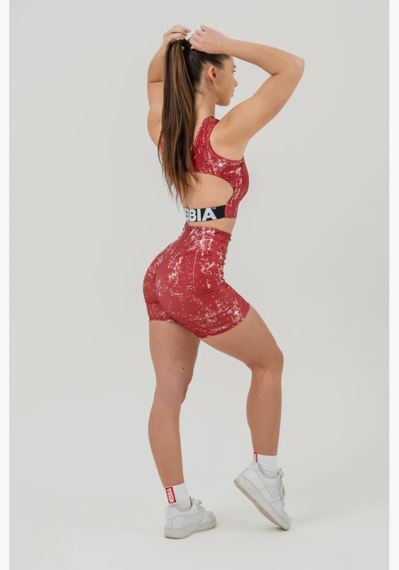 NEBBIA • Crop top tank top ROUGH GIRL red • Nebshop.cz