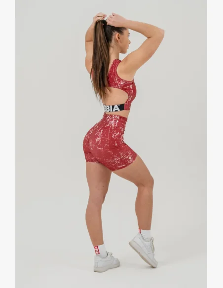NEBBIA • Crop top tank top ROUGH GIRL red • Nebshop.cz