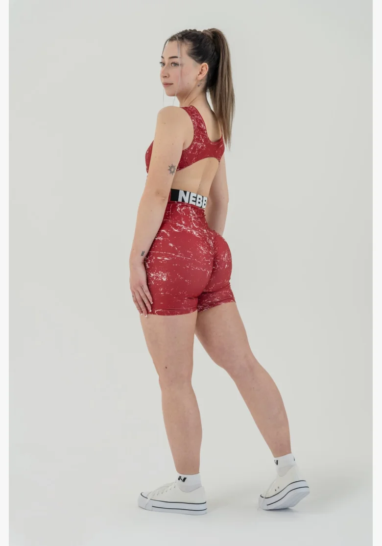 NEBBIA • Crop top tank top ROUGH GIRL red • Nebshop.cz