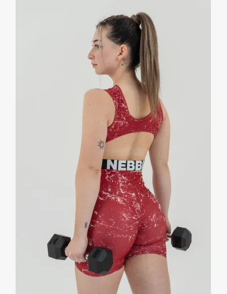 NEBBIA • Crop top tank top ROUGH GIRL red • Nebshop.cz