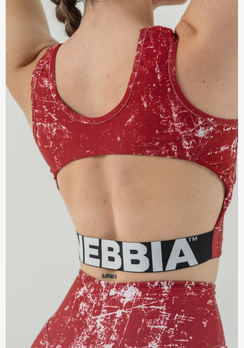 NEBBIA • Crop top tank top ROUGH GIRL red • Nebshop.cz