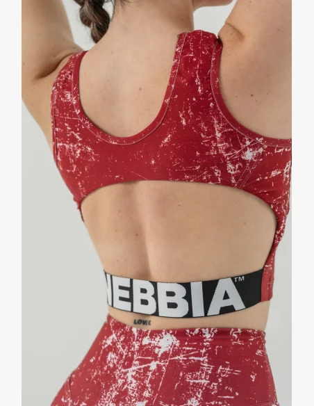 NEBBIA • Crop top tank top ROUGH GIRL red • Nebshop.cz