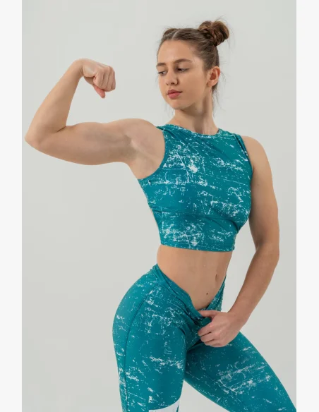 NEBBIA • Crop top tank top ROUGH GIRL green • Nebshop.com