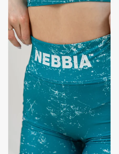 NEBBIA • 5" HAMMIES High-Waisted Leg Shorts Green • Nebshop.cz