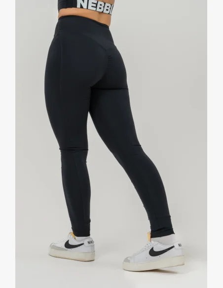 NEBBIA • NEBBIA Fitness leggings with high waist GLUTE CHECK black • Nebshop.com