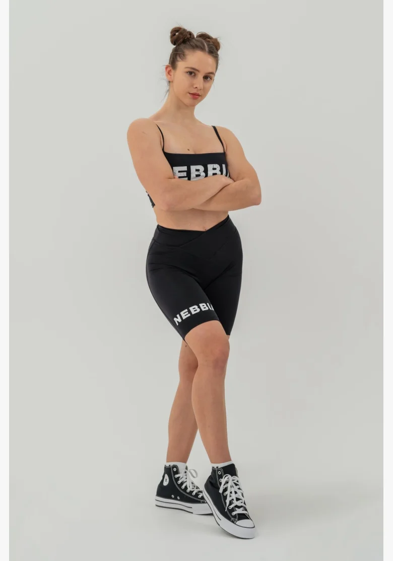 NEBBIA • NEBBIA Bandeau bra BACK CHECK black • Nebshop.cz