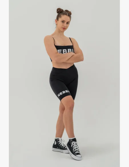 NEBBIA • NEBBIA Bandeau bra BACK CHECK black • Nebshop.cz
