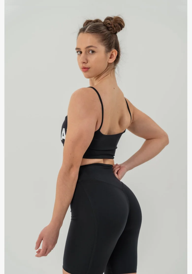 NEBBIA • NEBBIA Bandeau bra BACK CHECK black • Nebshop.cz
