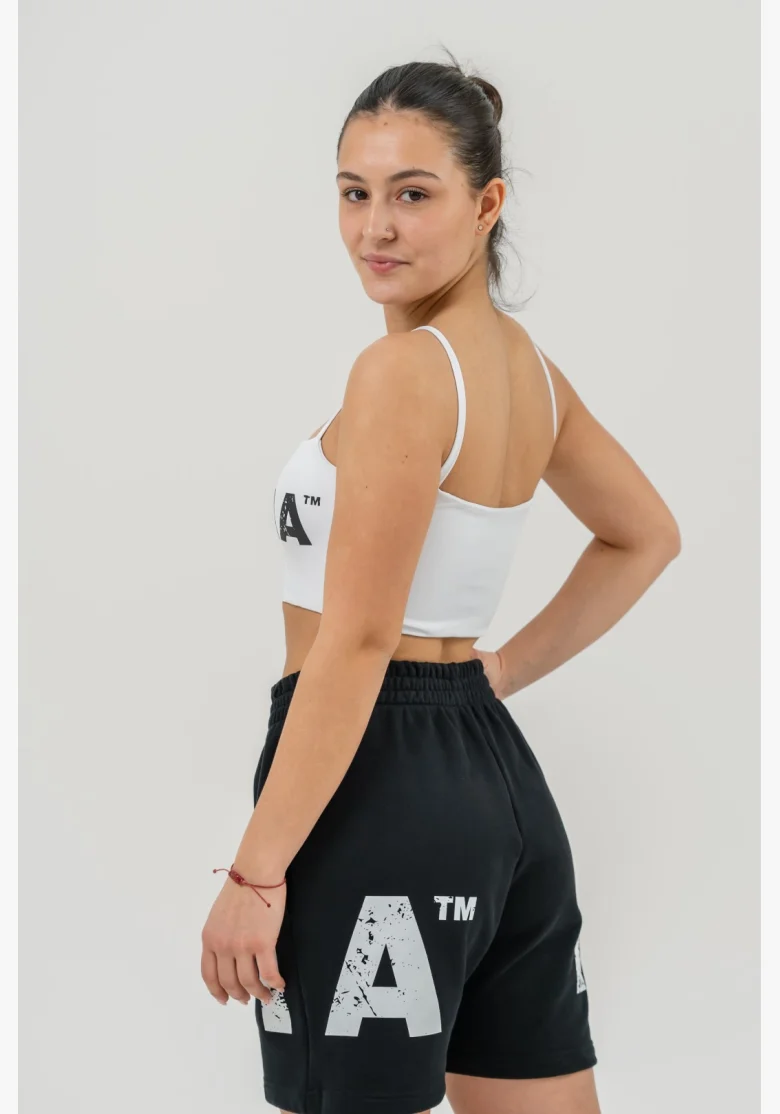 NEBBIA • NEBBIA Bandeau bra BACK CHECK white • Nebshop.cz